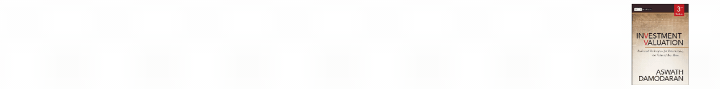 [Hard Cover] Investment Valuation 3rd Edition by Aswath Damodaran - English Version