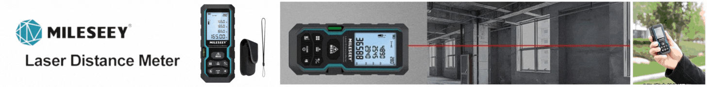 ★Mileseey★100M Laser Rangefinder Smart Digital Lazer Level Laser Range Finder High Precision LCD Display Electronic